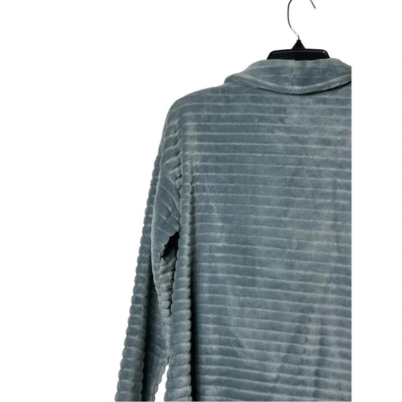 1703. SOFT SURROUNDINGS LONG SLEEVE HALF ZIPPER PULL OVER PLUSH MATERIAL SIZE SM - Picture 8 of 9